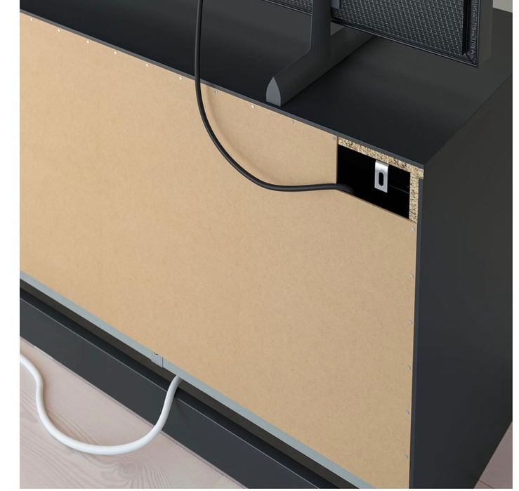 Móvel TV preto IKEA