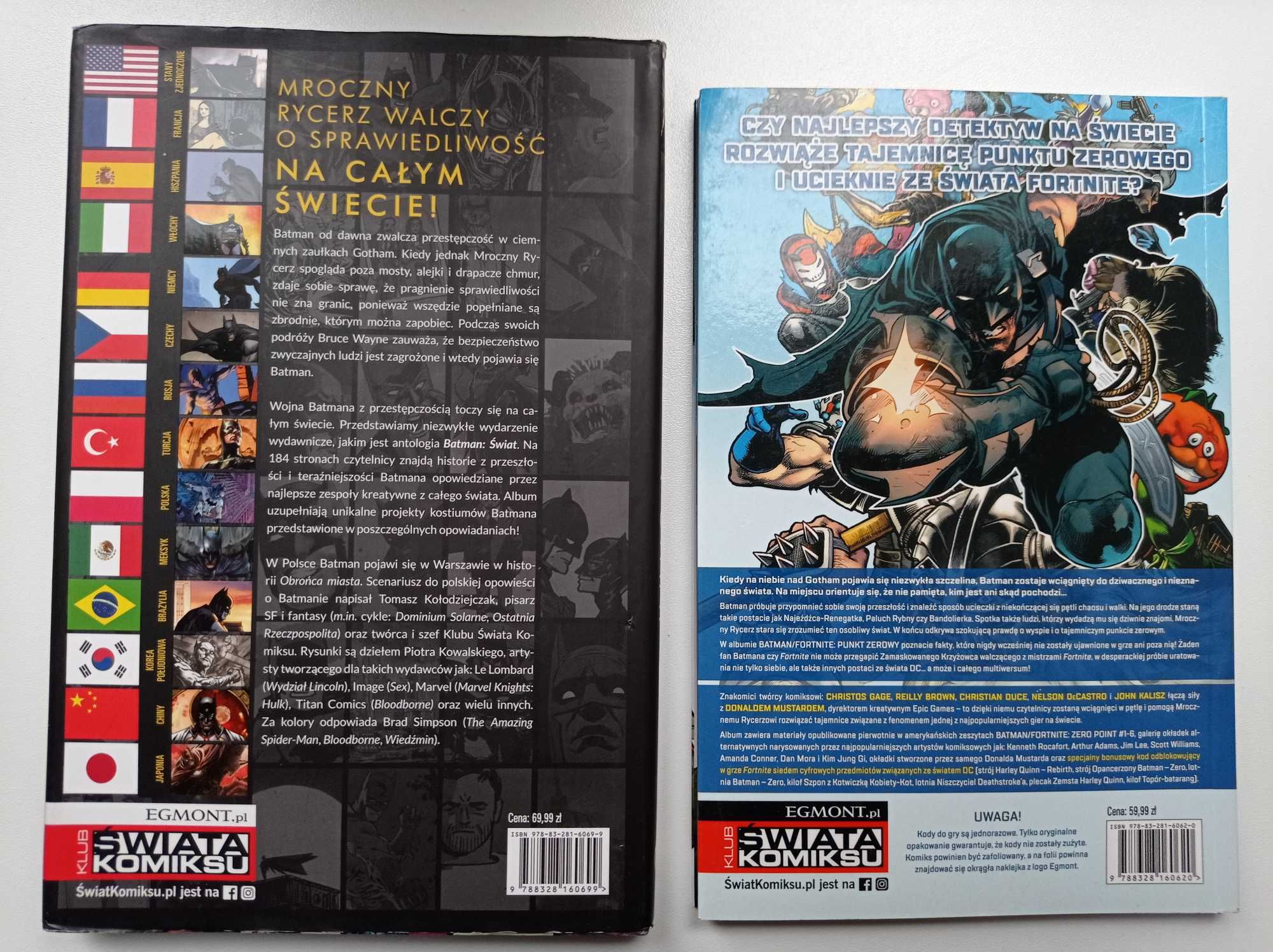 Batman Świat + Fortnite Punkt Zerowy Egmont DC
