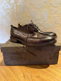 Кожанные мужские туфли MoMa коричневые (cerato brown Италия оригинал)