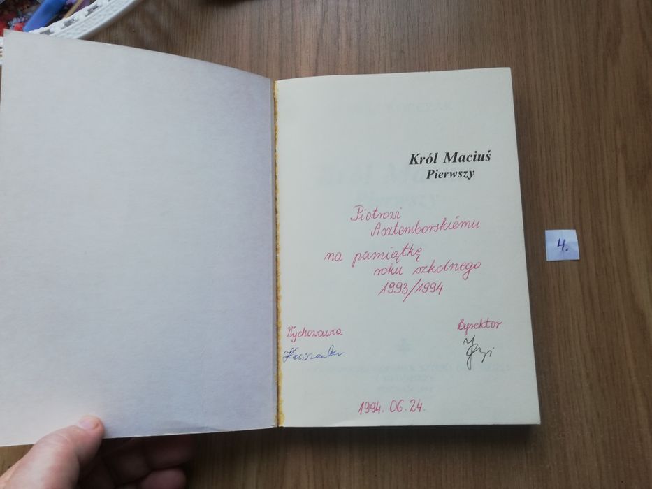 Książka Król Maciuś Pierwszy.