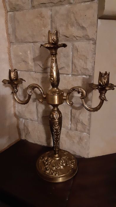 подсвечник латунь на 3 свечи