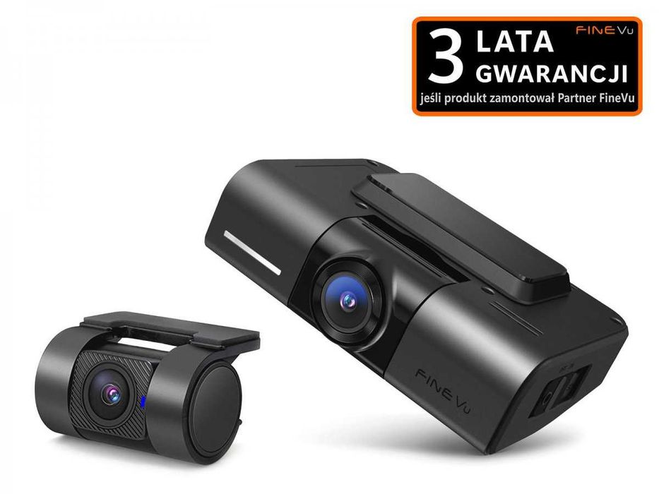 Wideorejestrator FineVu GX400 2CH QHD + FHD WiFi GPS Kielce montaż