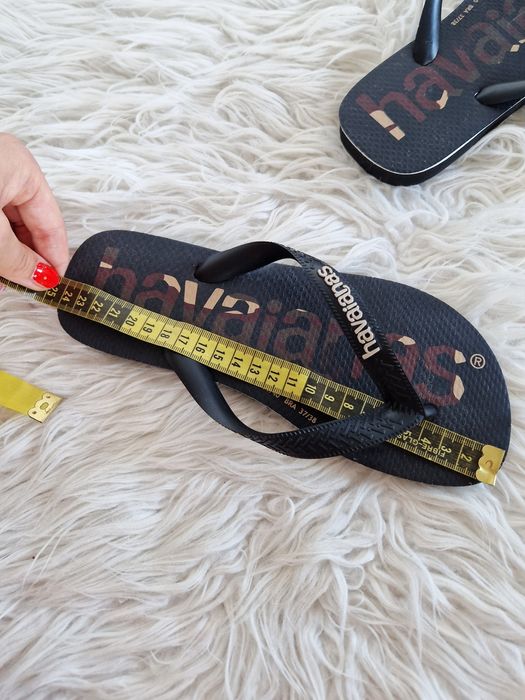 Havaianas Top Logo 24,5cm 38 39 japonki klapki basenowe czarne