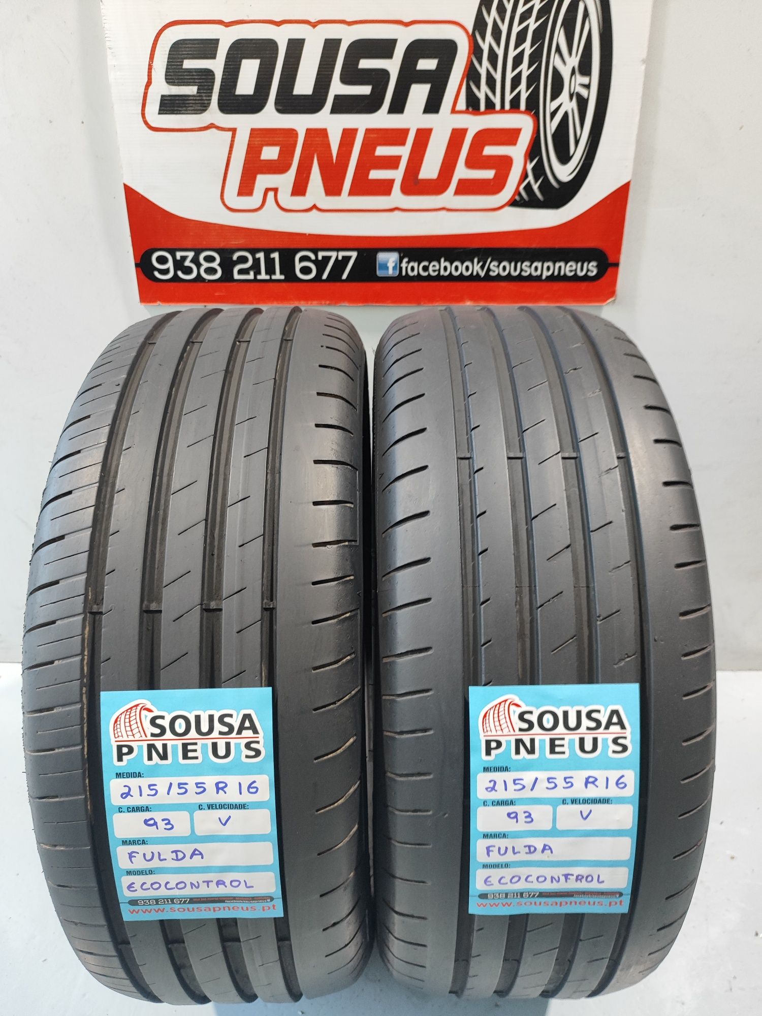 2 pneus semi novos 215-55R16 Fulda - Oferta dos Portes