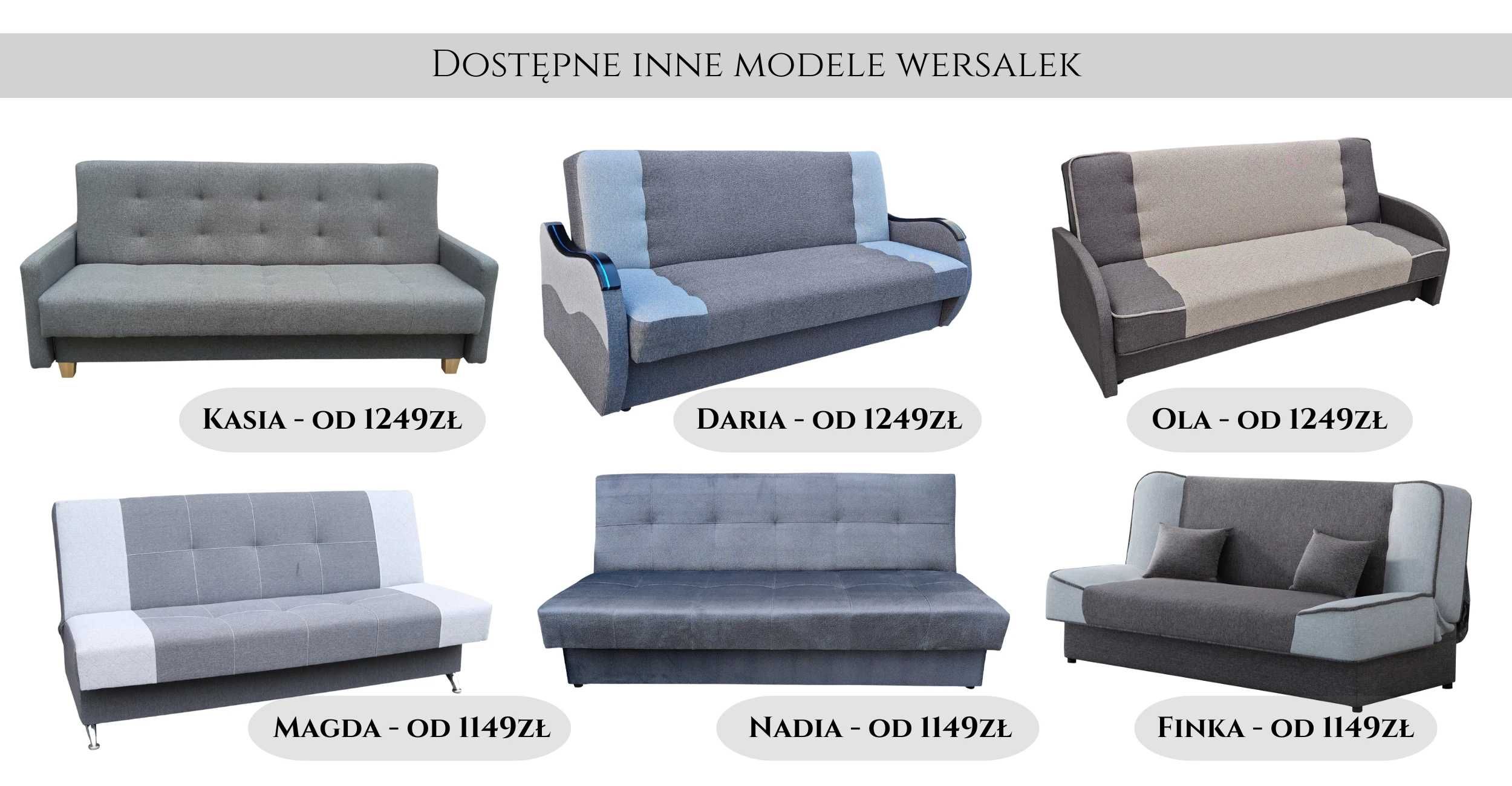 Wersalka Sofa AGA -Gruba Sprężyna bonell, transport do 80km*
