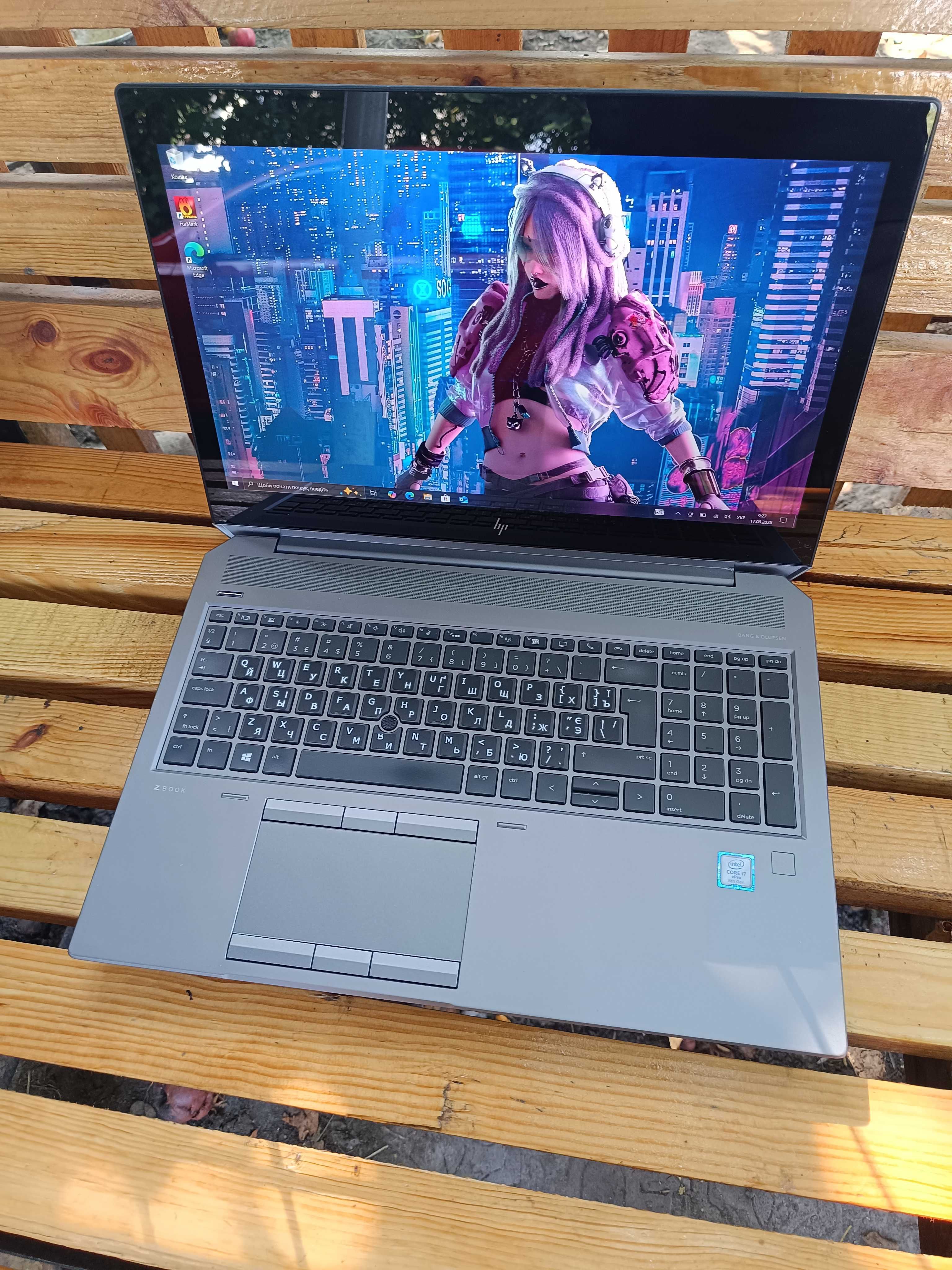 120Гц, сенсорний ігровий ноутбук НР i7 8850H/16/512/Nvidia 4gb