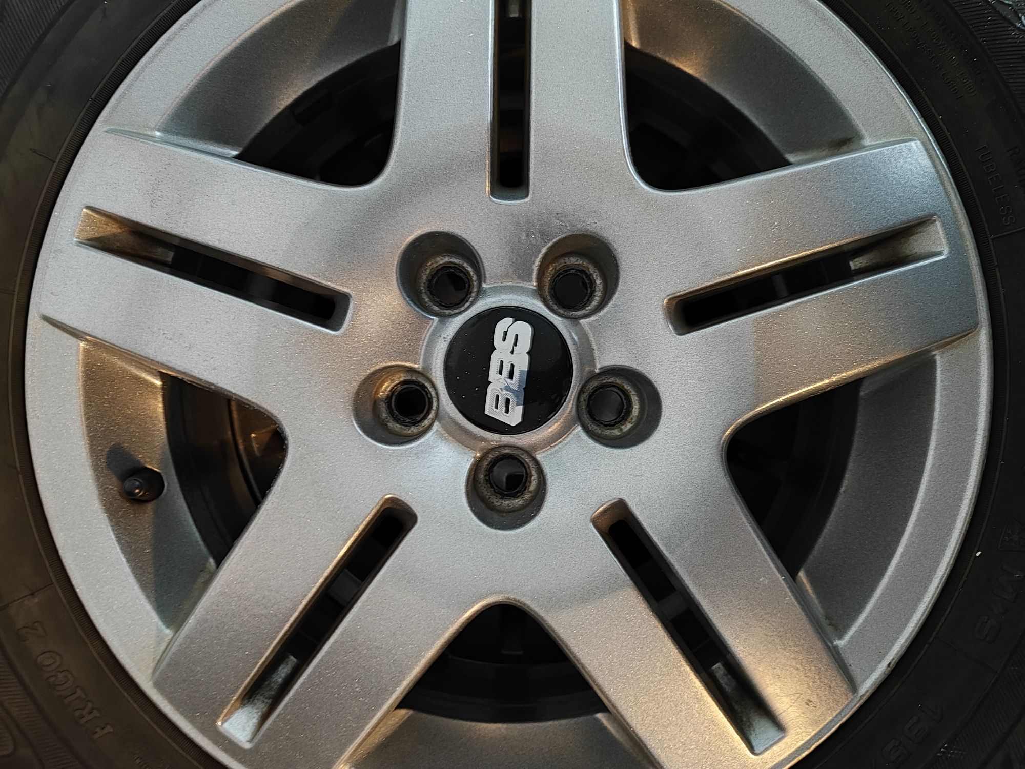Alufelgi BBS R15 5x100 + opony zimowe