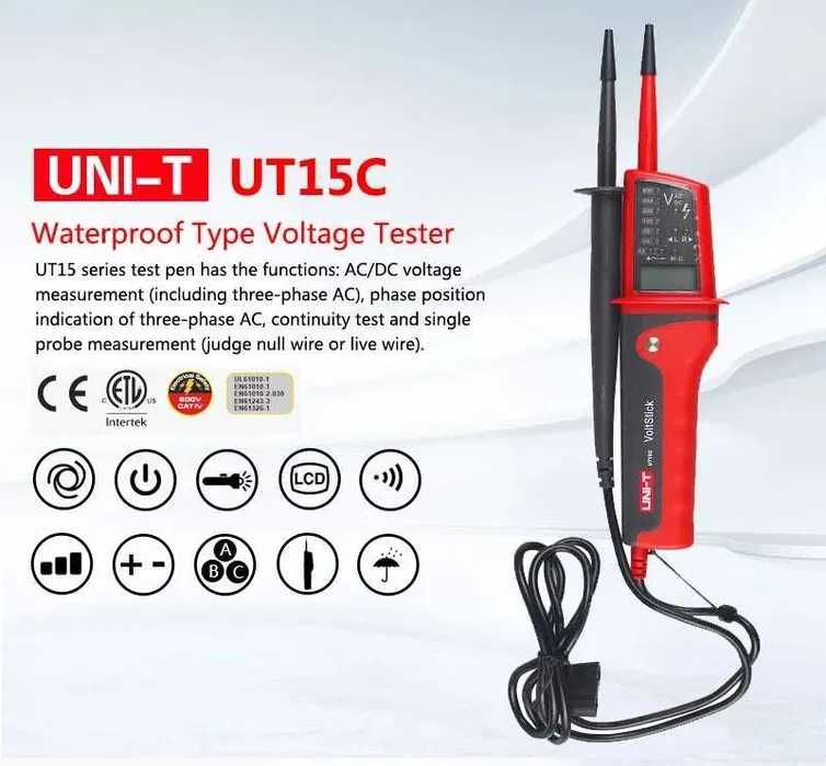 Тестер напряжения UNI-T UT15C