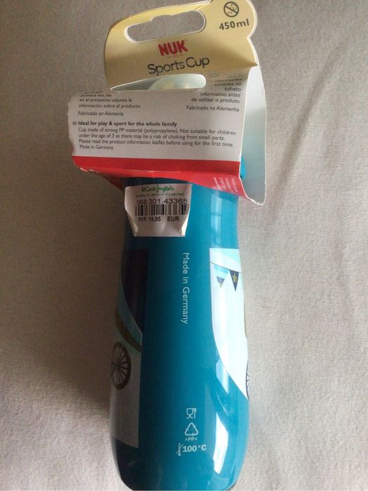 Garrafa plástica NUK +36 meses