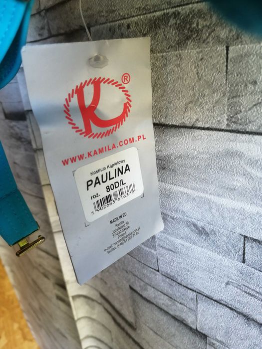 nowy strój kąpielowy dwuczęściowy, rozmiar 80D/L wzór paulina