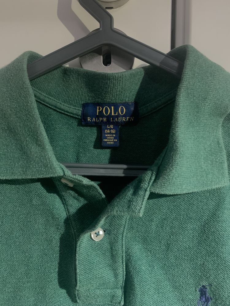 POLO RALPH LAUREN VERDE - 14/16 anos.