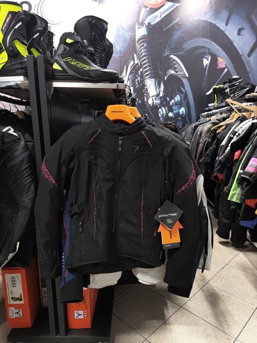Kurtka motocyklowa damska tekstylna Rebelhorn Jax czarno-różowa Roz M