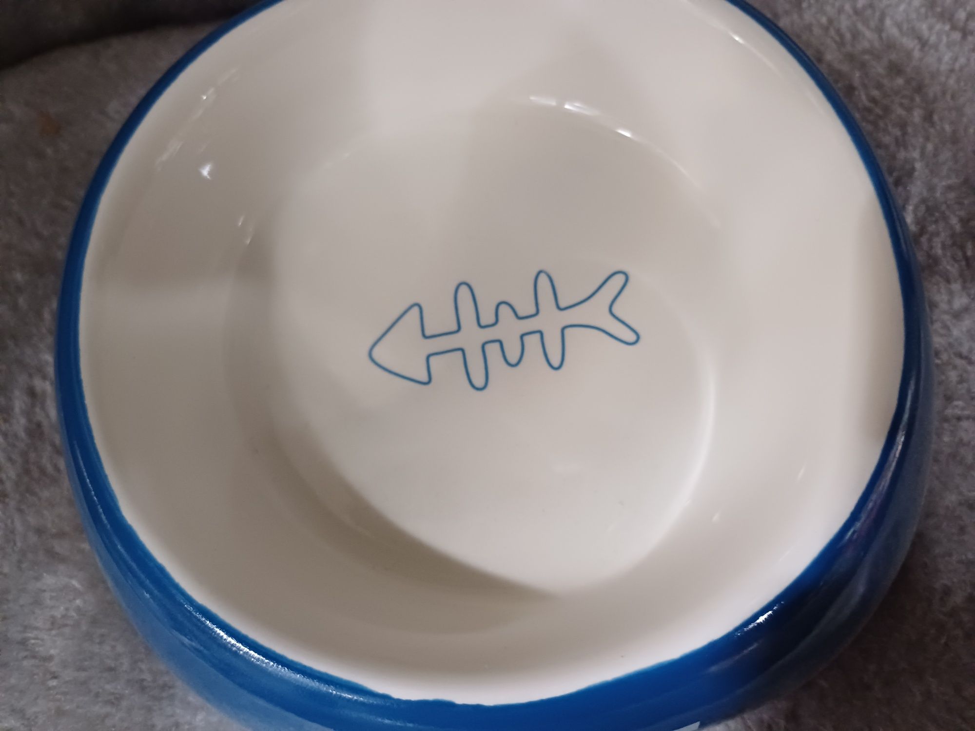 Miska Ceramiczna dla Kota, Na Pokarm Wodę Miseczka Kocięta Y2701 Karma