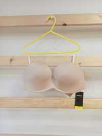 65E wonderbra 30DD strapless do sukienek beż nude