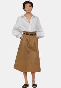 Базовая юбка H&M из плотного хлопка р. XS/S