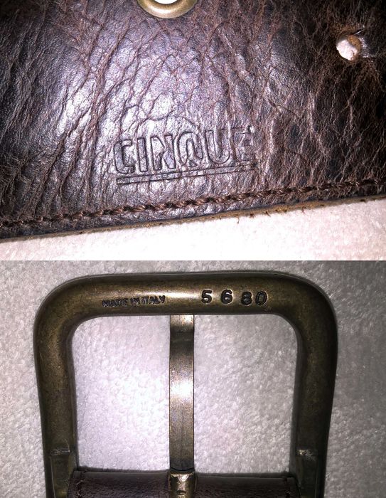 Ремень на пояс от CINQUE Италия кожаный немецкого качества мужской