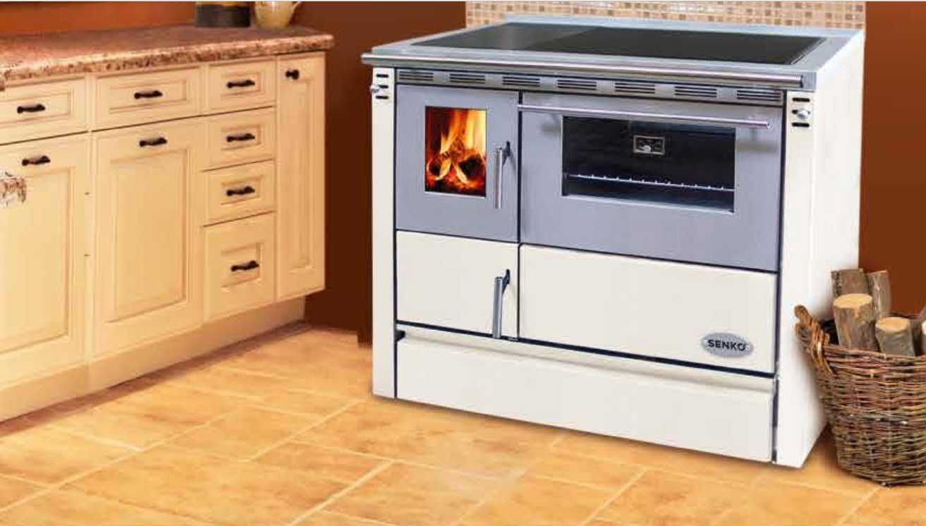 Piec kuchenny kuchnia SENKO SG-90 - inox PRAWA