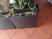 Floreiras usadas