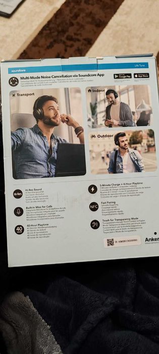 Наушники блютуз  Anker SoundCore Life Tune Black A3029