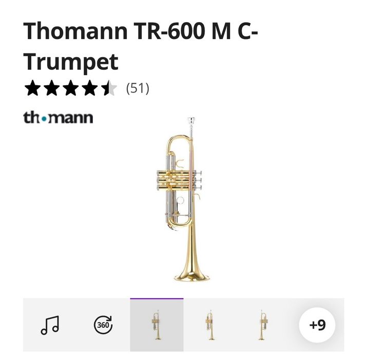 Trompete thomann tr-600 M C
