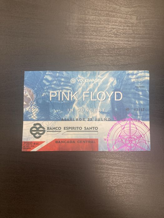 Bilhete Bruce Springsteen 1993 em Alvalade