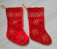 Різдвяна новорічна шкарпетка носок на камін ялинку , продаж парою