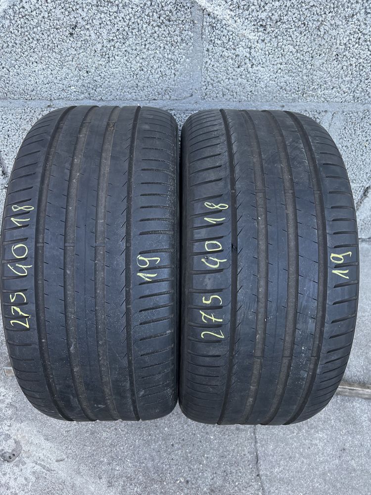 Dwie opony opona pirelli cinturato p7 275/40/18