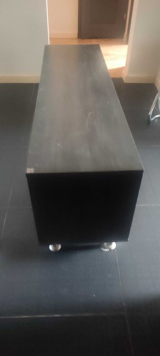 Szafka RTV MDF szara nowoczesna