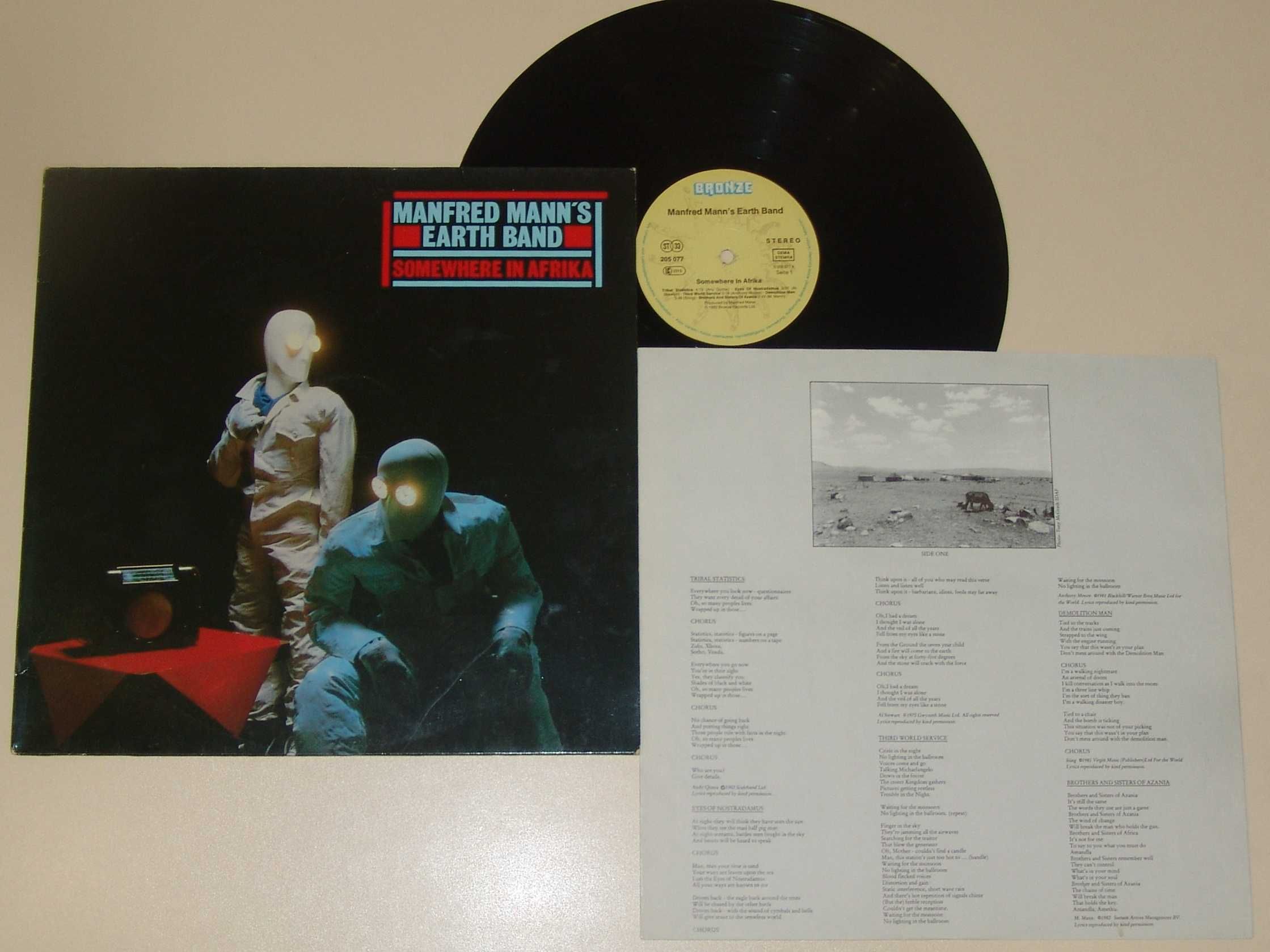 Пластинка винил Manfred Mann's Earth Band 1976, 1978, 1982. Оригинал.