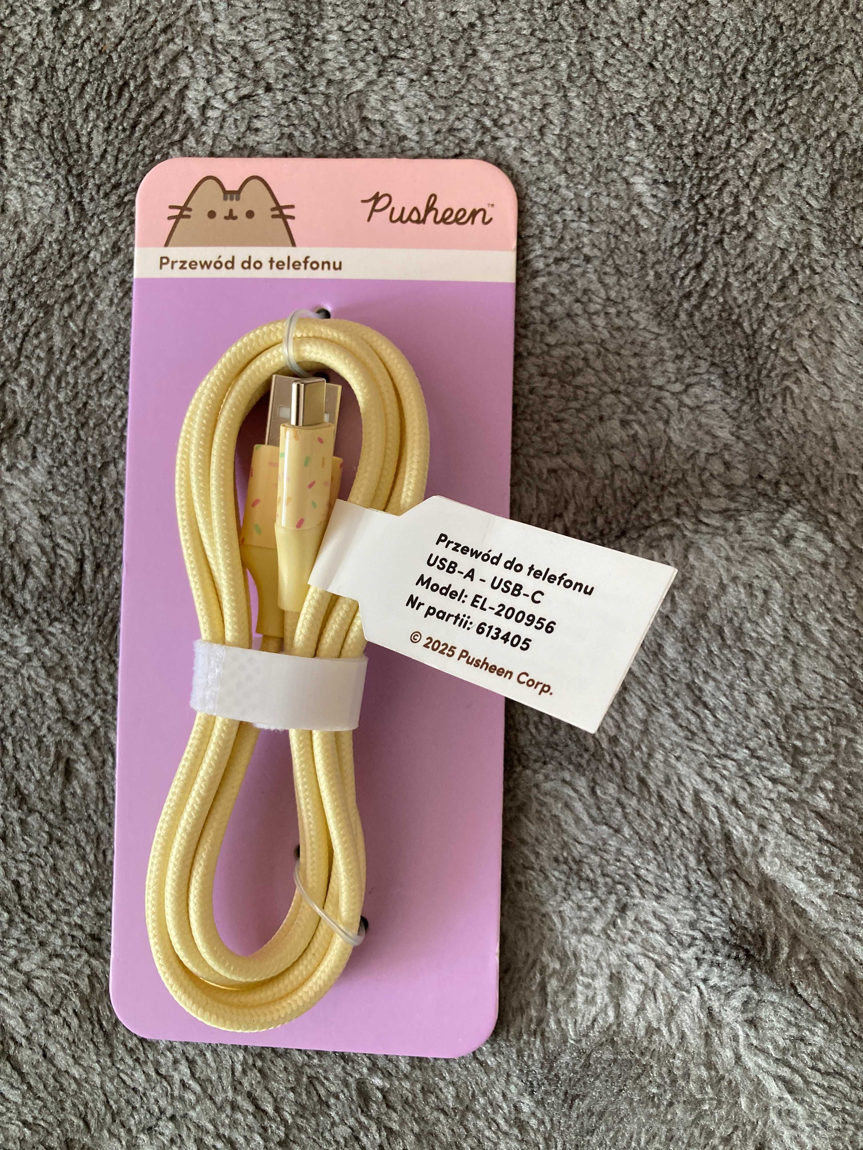 PUSHEEN przewód do telefonu USB A / USB C