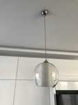 Lampa wisząca szklana , papier