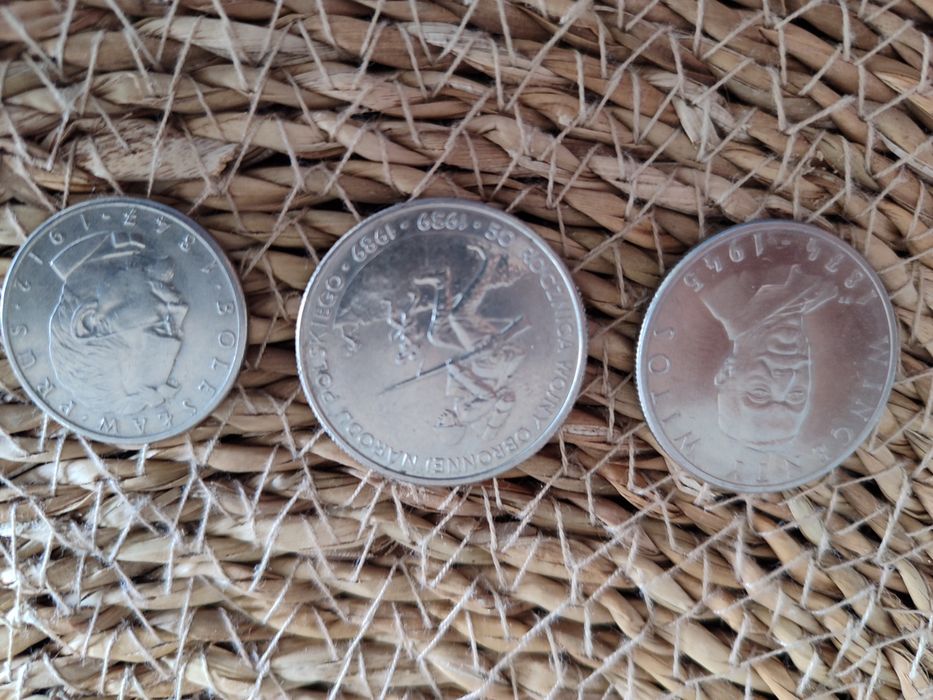 Moneta mennicza 3 sztuki 10zł 100zł 500zł PRL