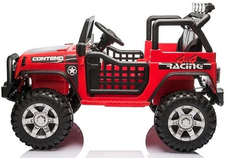 MEGAAUTKA.PL samochód na akumulator DUŻY JEEP dla dzieci 4×4 EVA PILOT