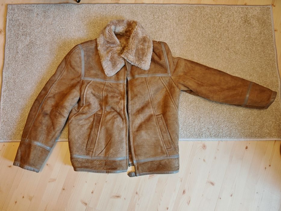 Kurtka - Korzuch naturalny, PRL, rozmiar 50