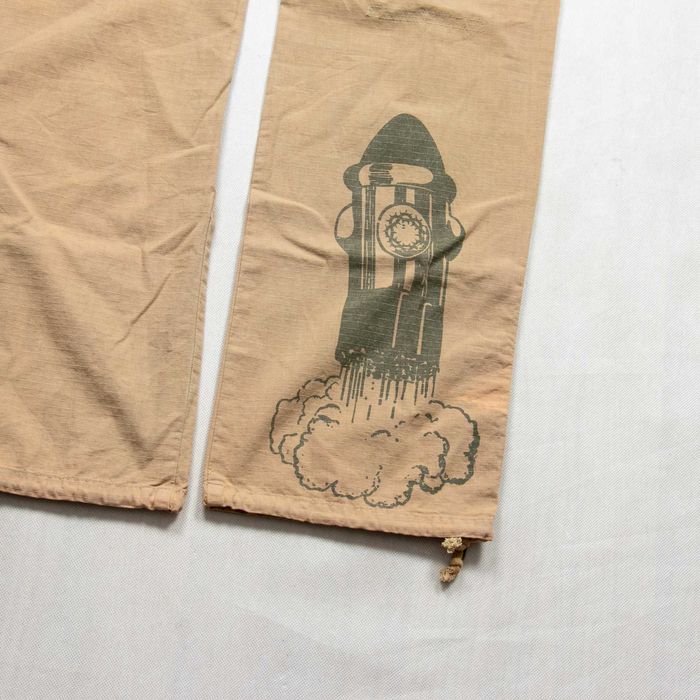 Spodnie cargo y2k GSUS Industries niski stan M z nadrukami nowe