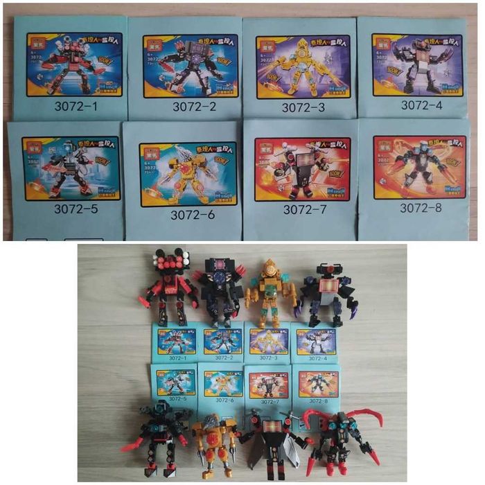 Lego Конструктор - Скібіді Туалет - TITAN TV MAN 8в1 (738 дет.)