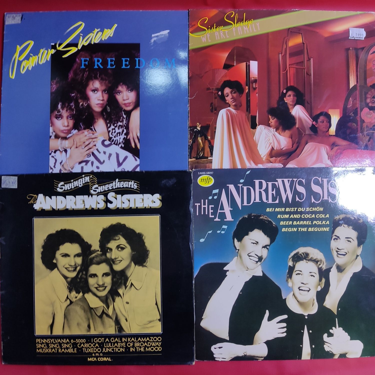 Andrews Sisters,Star Sisters,Pointer Sisters,Sister Sledge-Фірмові