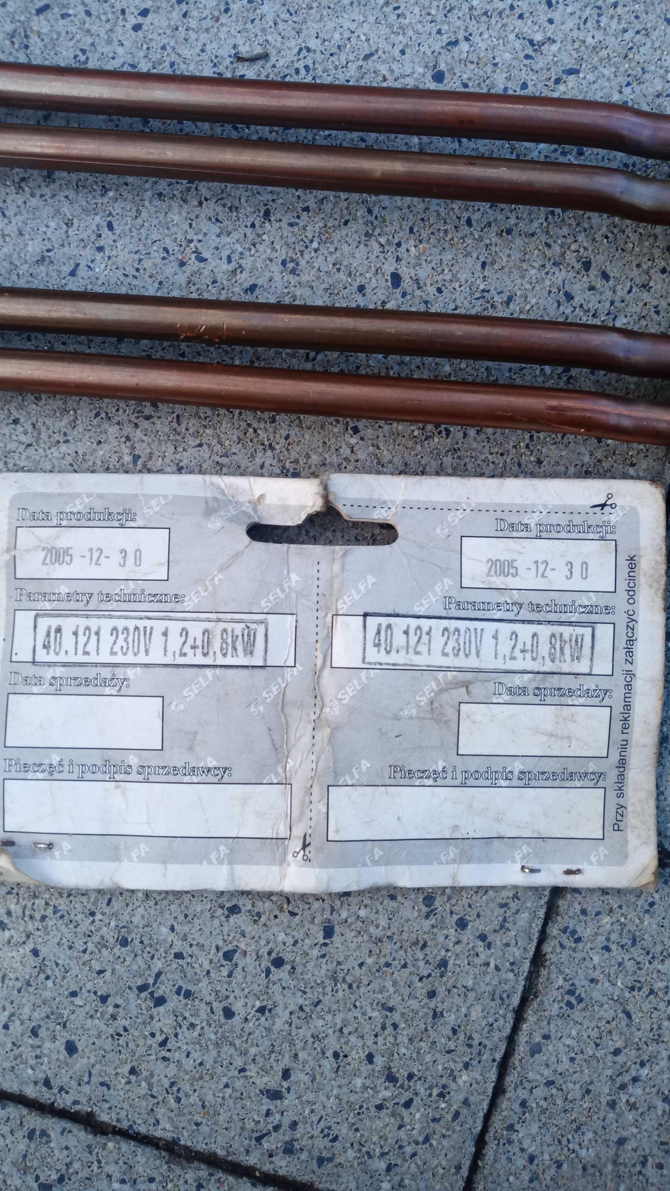 Wyp. garażowa! Element grzejny pralkowy 40.121 Selfa 2000W