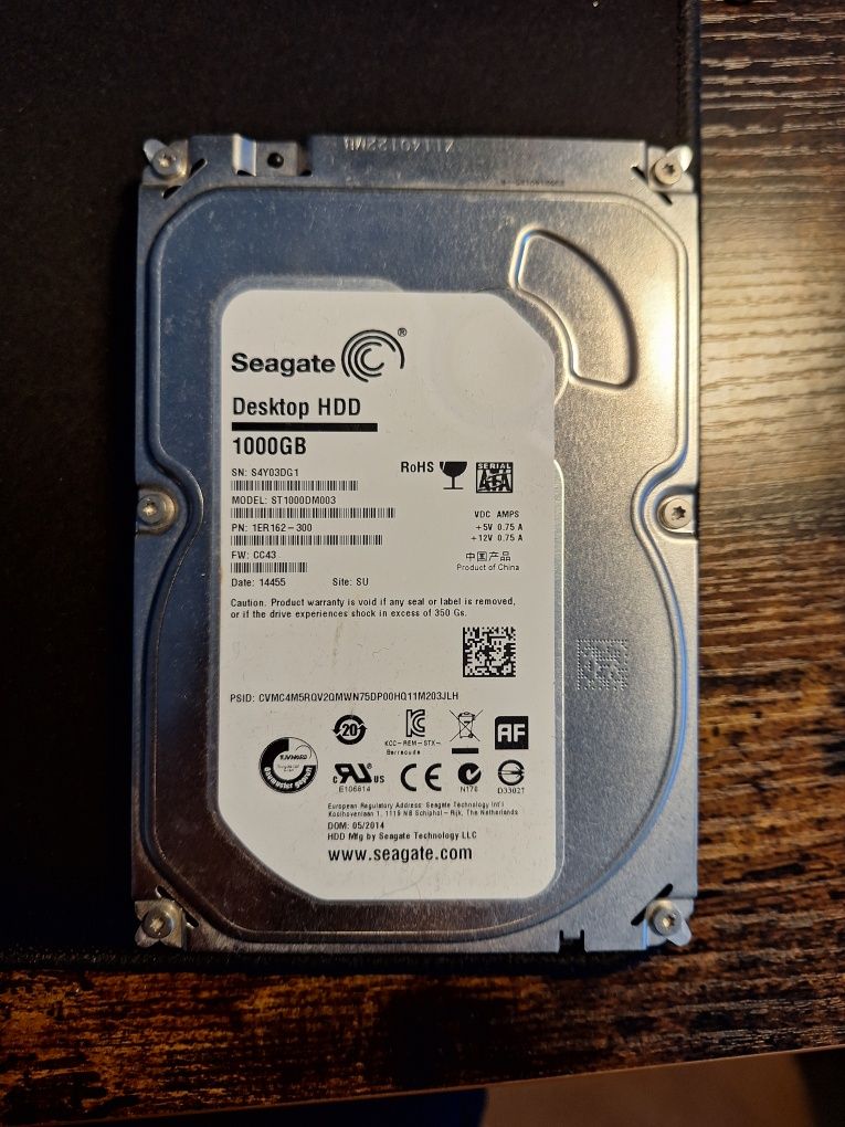 Dysk HDD Seagate 1TB