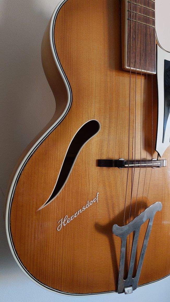 Gitara akustyczna archtop Musima Herrnsdorf vintage antyk DDR