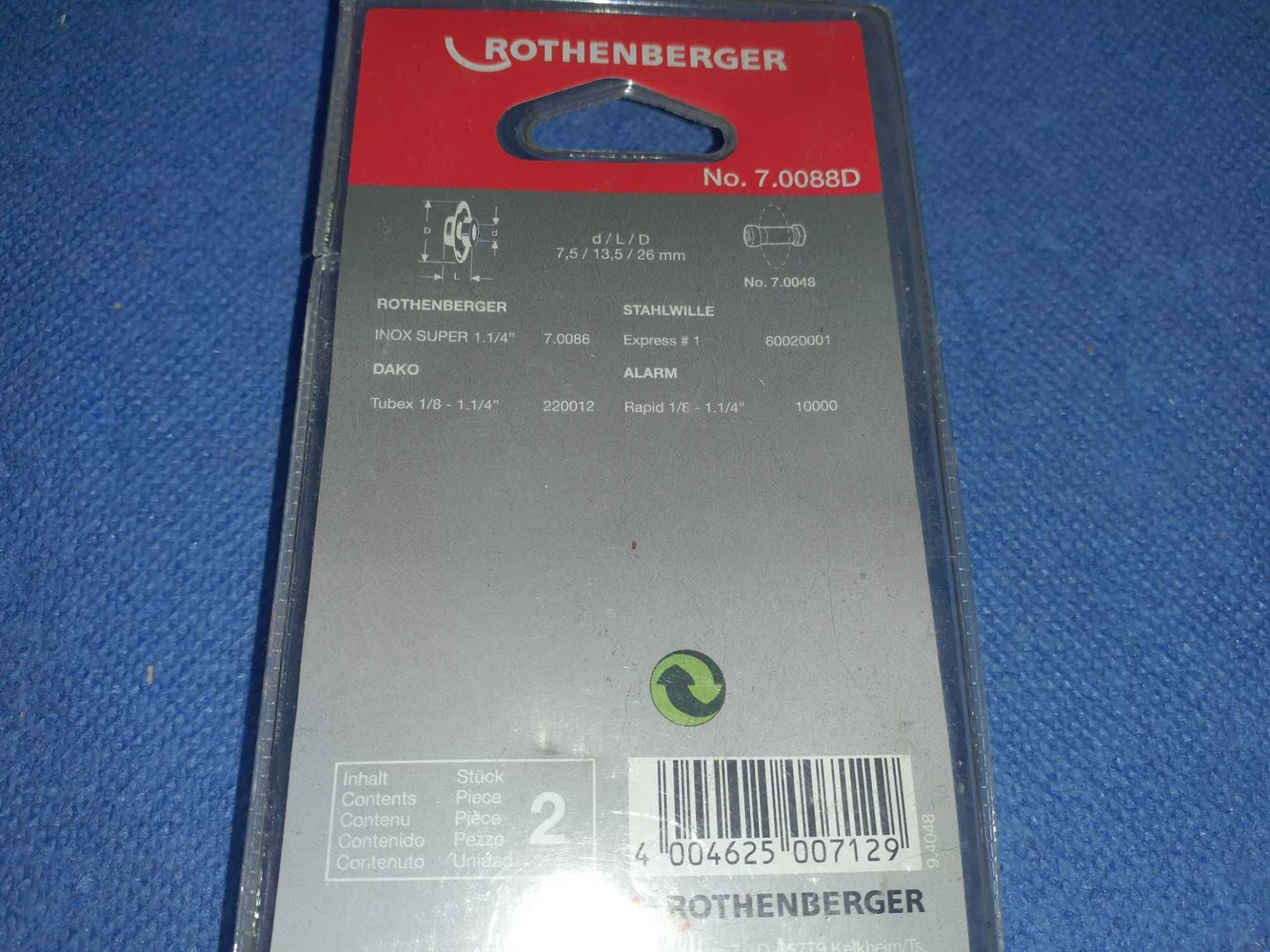 2-а відрізні диски  для труборізу  Rothenberger Inox Super N70086
