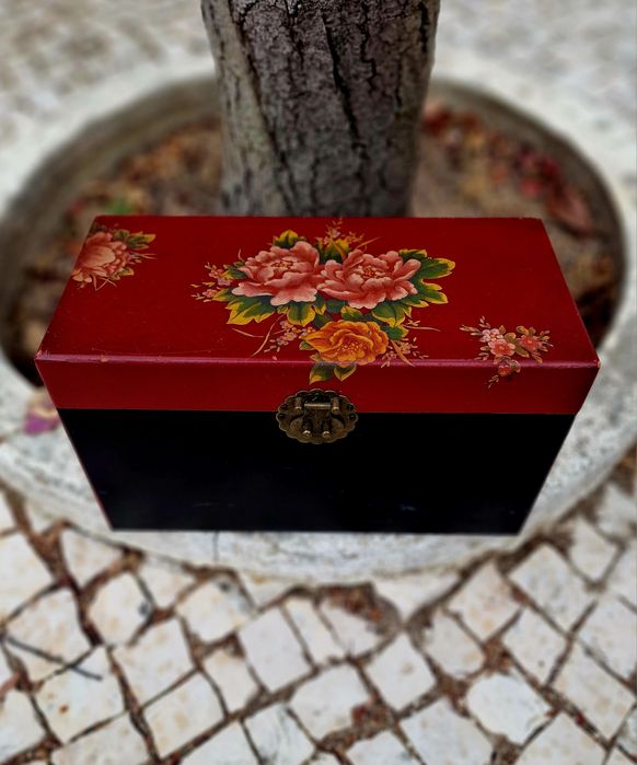 Caixa madeira vintage