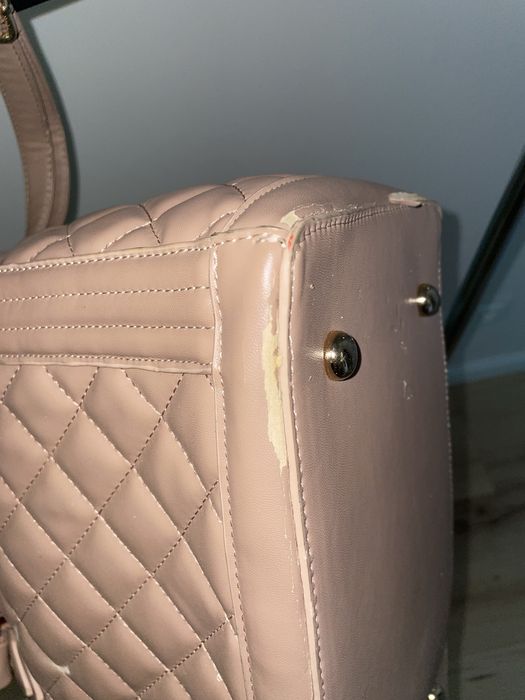 Torebka kuferek beżowa