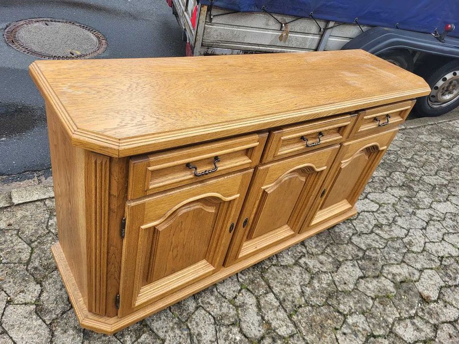 Komoda dębowa z szufladami komoda pod telewizor