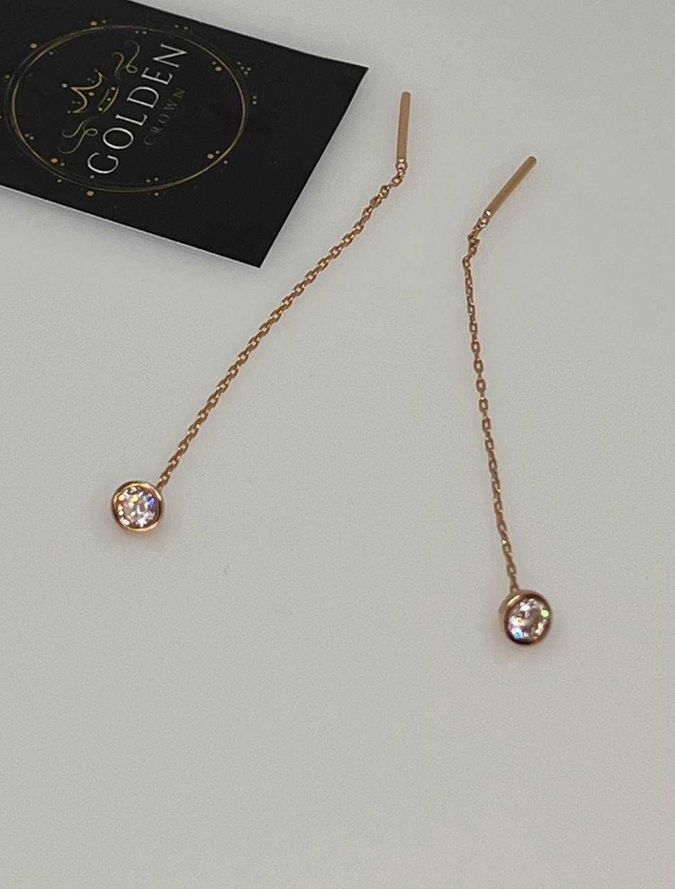 Золоті сережки, вага 1,0 грам Арт. 556 та 1,51 грам Арт. 60