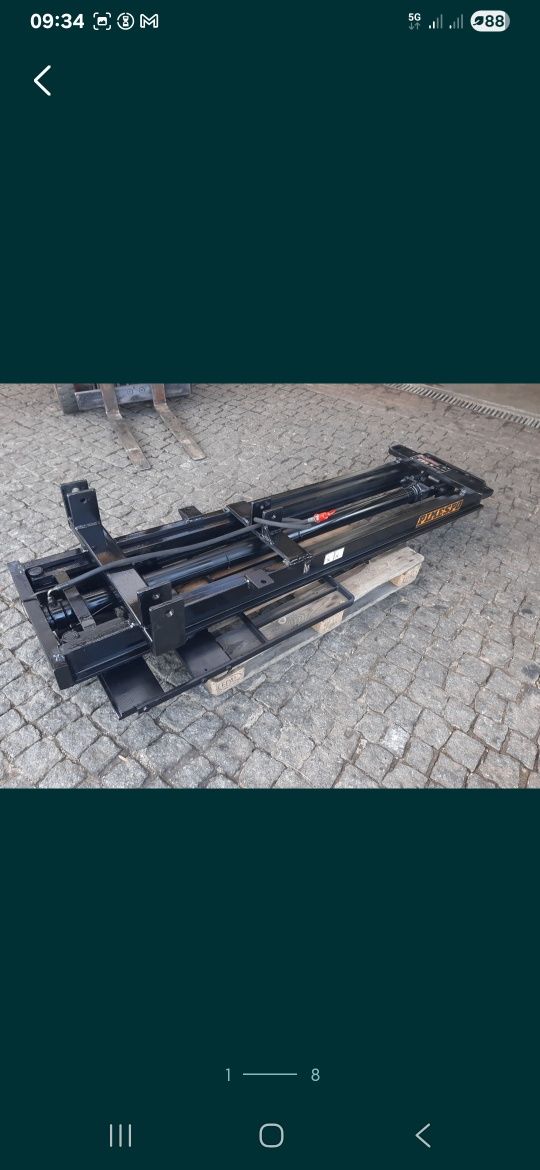 Torre de  empilhador para elevação alfaias