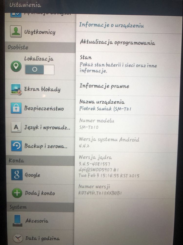 Samsung galaxy tab lll  2012