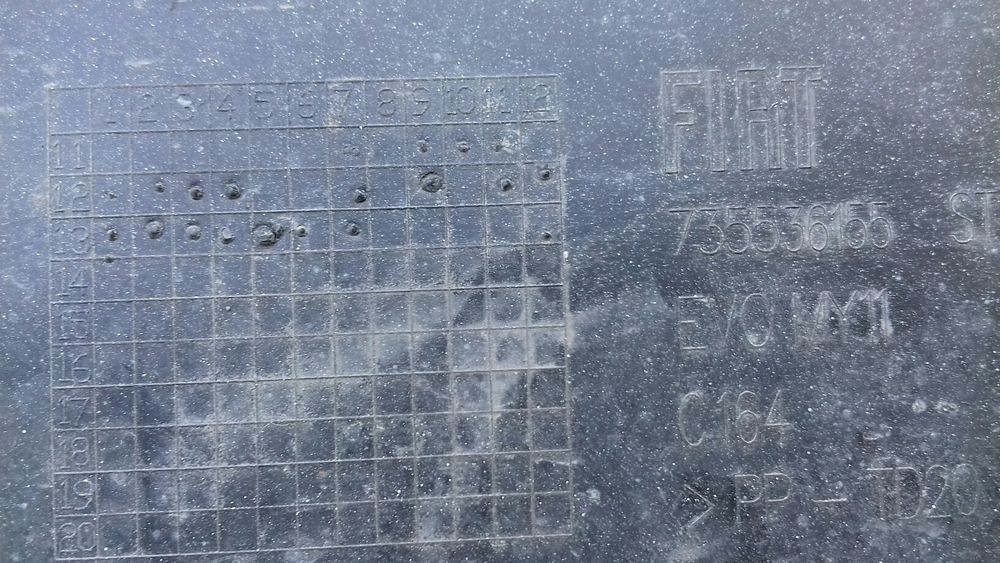 Parachoques fiat punto evo para choques 2012