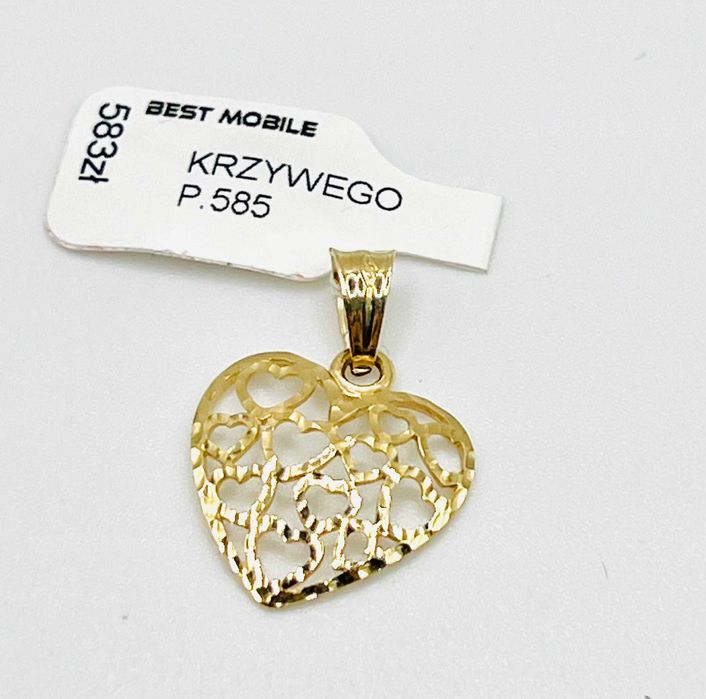 NOWA Złota Zawieszka W. 1.06g, P. 585, NR45 KRZY