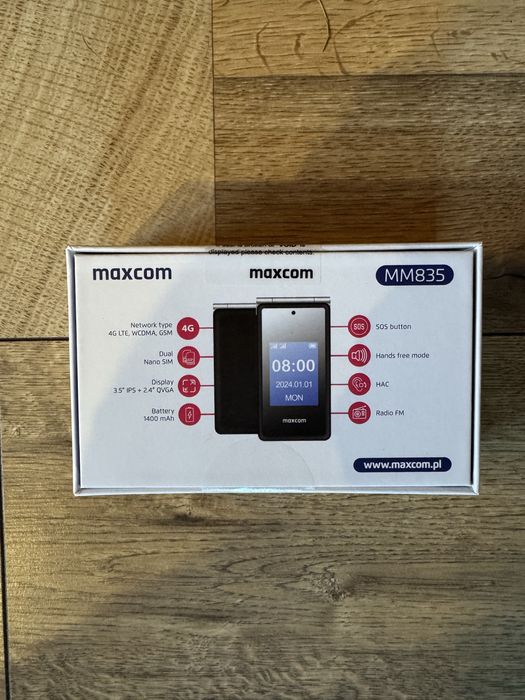 Telefon Maxcom Comfort MM835 3,5” czarny